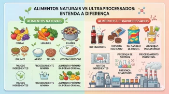 Alimentos naturais vs ultraprocessados: qual a diferença?