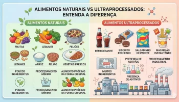 Alimentos naturais vs ultraprocessados: qual a diferença?