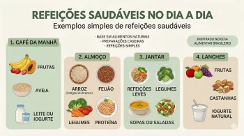 Refeições saudáveis no dia a dia: exemplos simples e práticos
