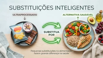 Substituições inteligentes na alimentação: trocas simples para o dia a dia