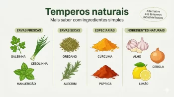 Temperos naturais: como substituir sal e industrializados no dia a dia