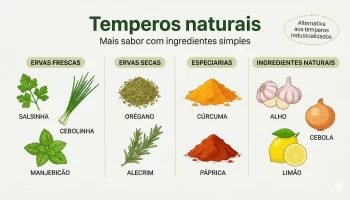 Temperos naturais: como substituir sal e industrializados no dia a dia
