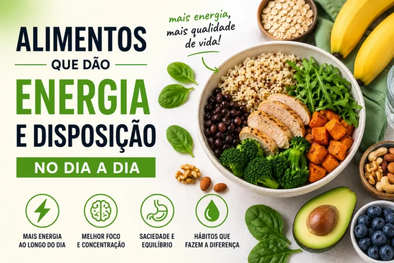 Alimentos que dão energia e disposição no dia a dia