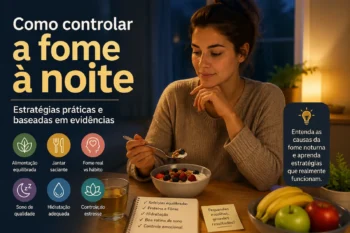 Como controlar a fome à noite: estratégias práticas e baseadas em evidências