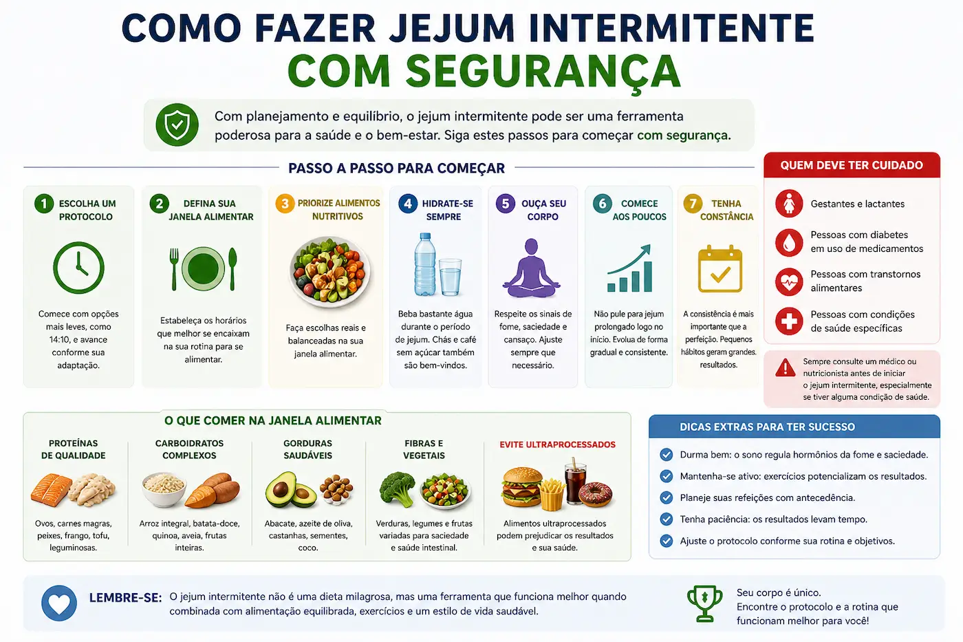 Como fazer jejum intermitente com segurança