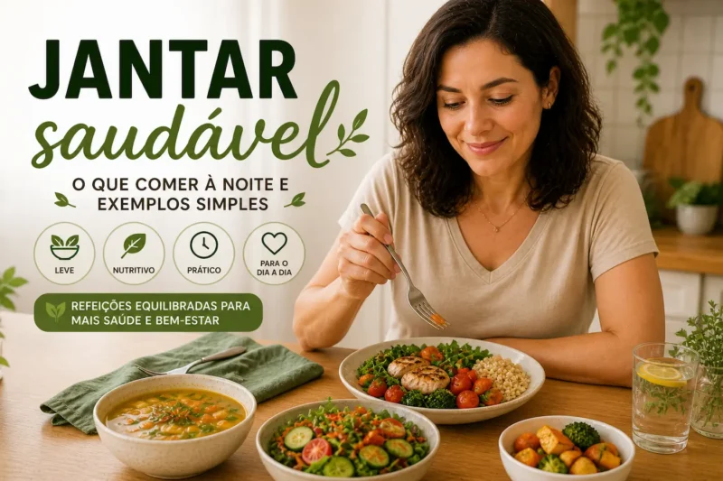 Jantar saudável: o que comer à noite e exemplos simples