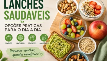 Lanches saudáveis: opções práticas para o dia a dia