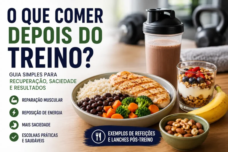O que comer depois do treino: recuperação, saciedade e exemplos práticos