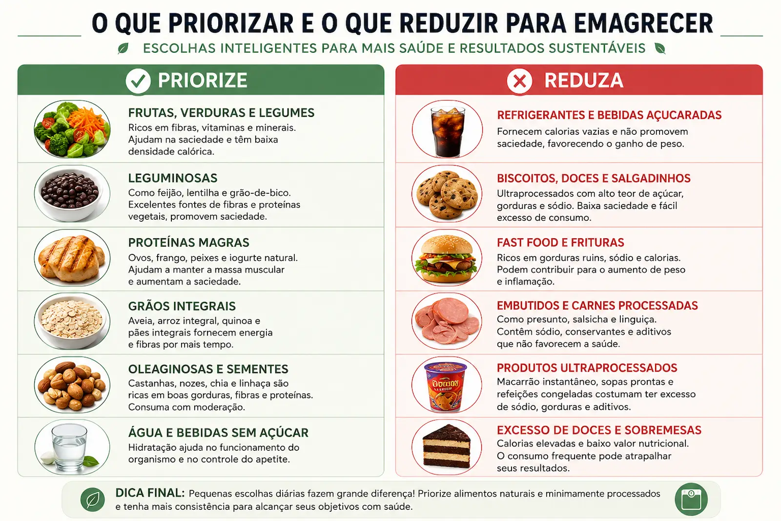 o que comer e o que evitar para emagrecer com base em evidências