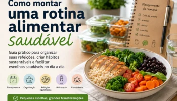 Como montar uma rotina alimentar saudável: Guia prático para organizar sua alimentação no dia a dia