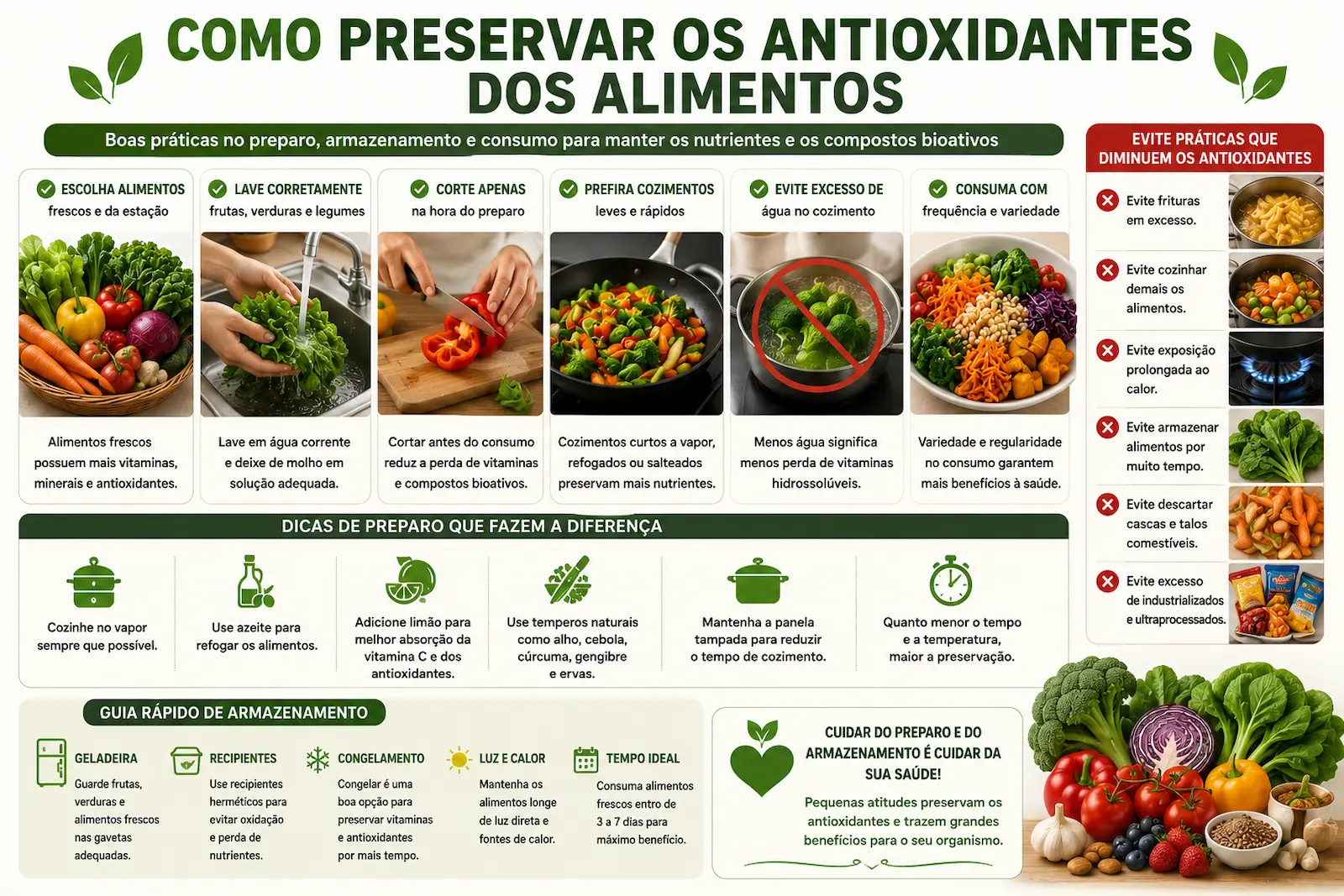 Mitos e verdades sobre alimentos antioxidantes