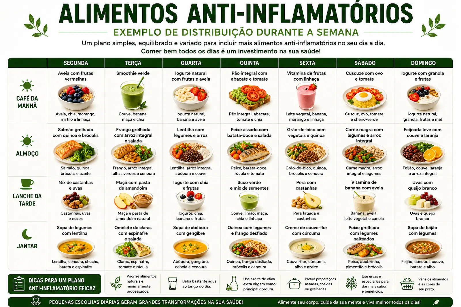 Mitos e verdades sobre alimentos anti-inflamatorios