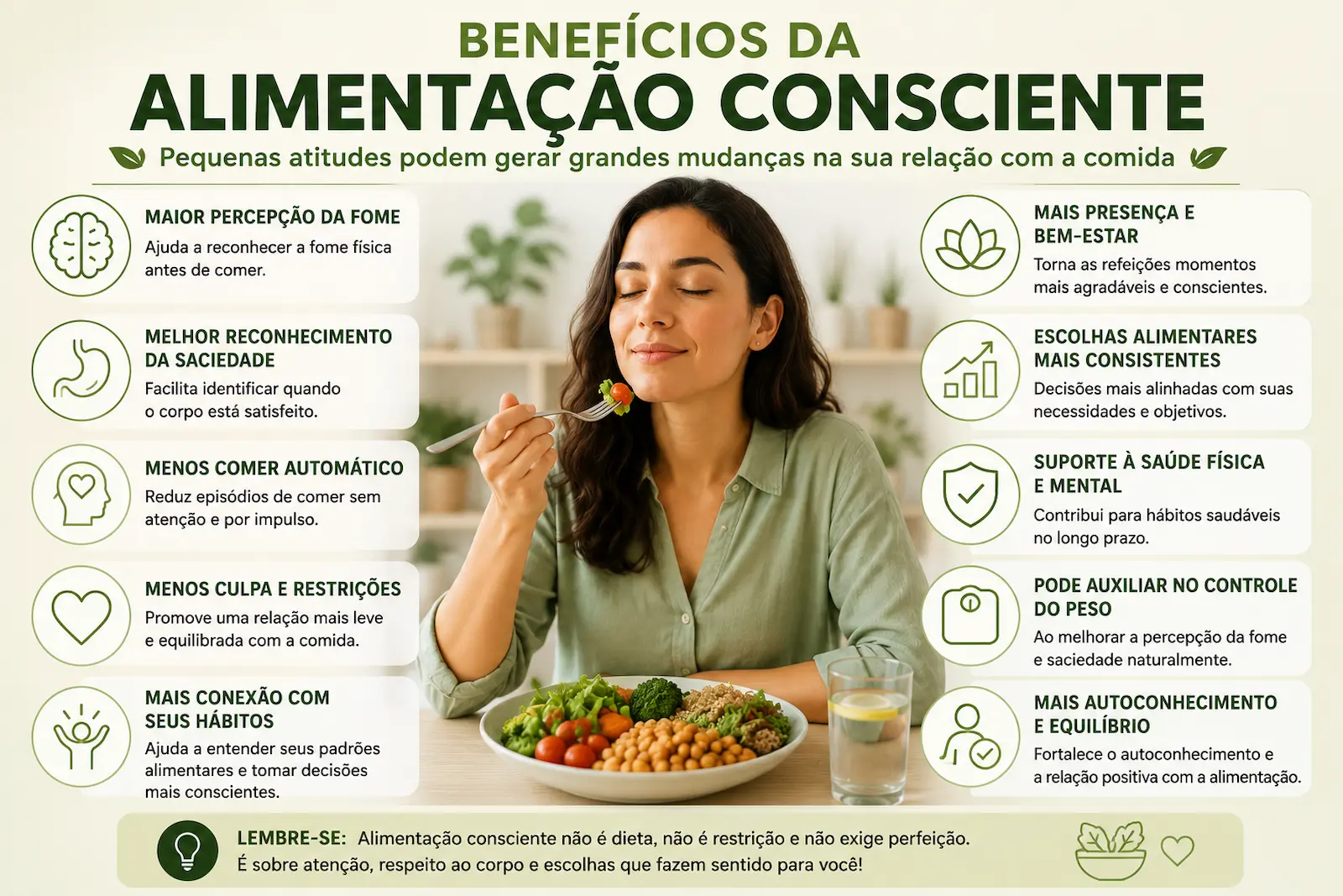 Benefícios da alimentação consciente