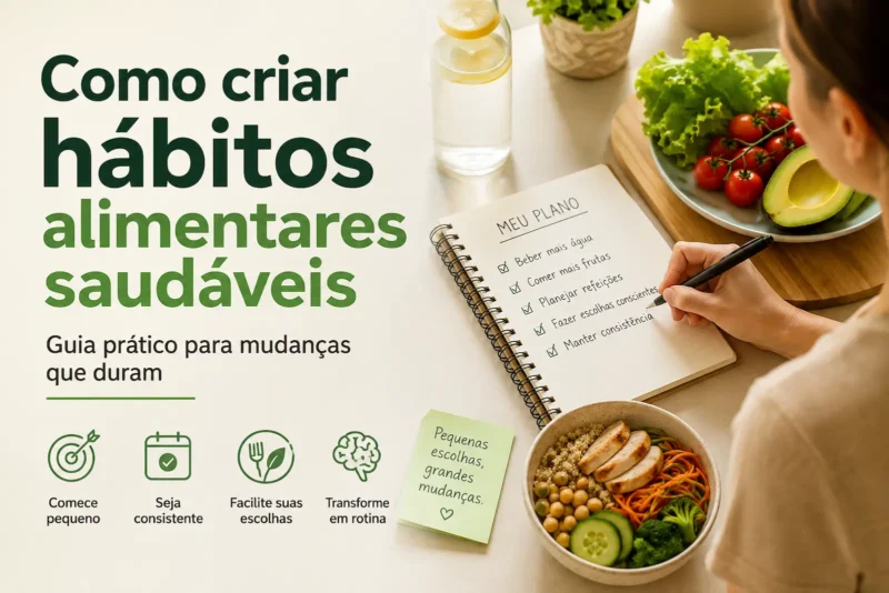 Como criar hábitos alimentares saudáveis: guia prático para mudanças que duram