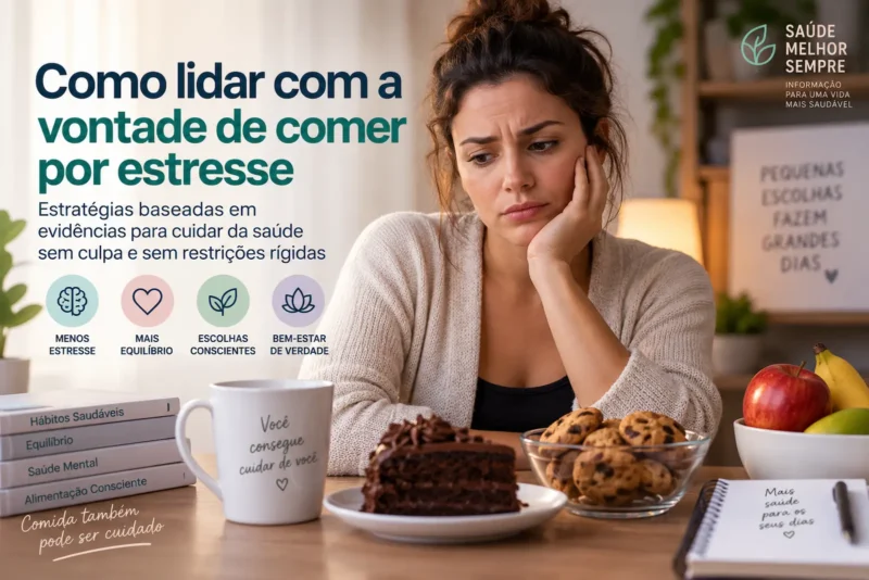 Como lidar com a vontade de comer por estresse: estratégias que podem ajudar