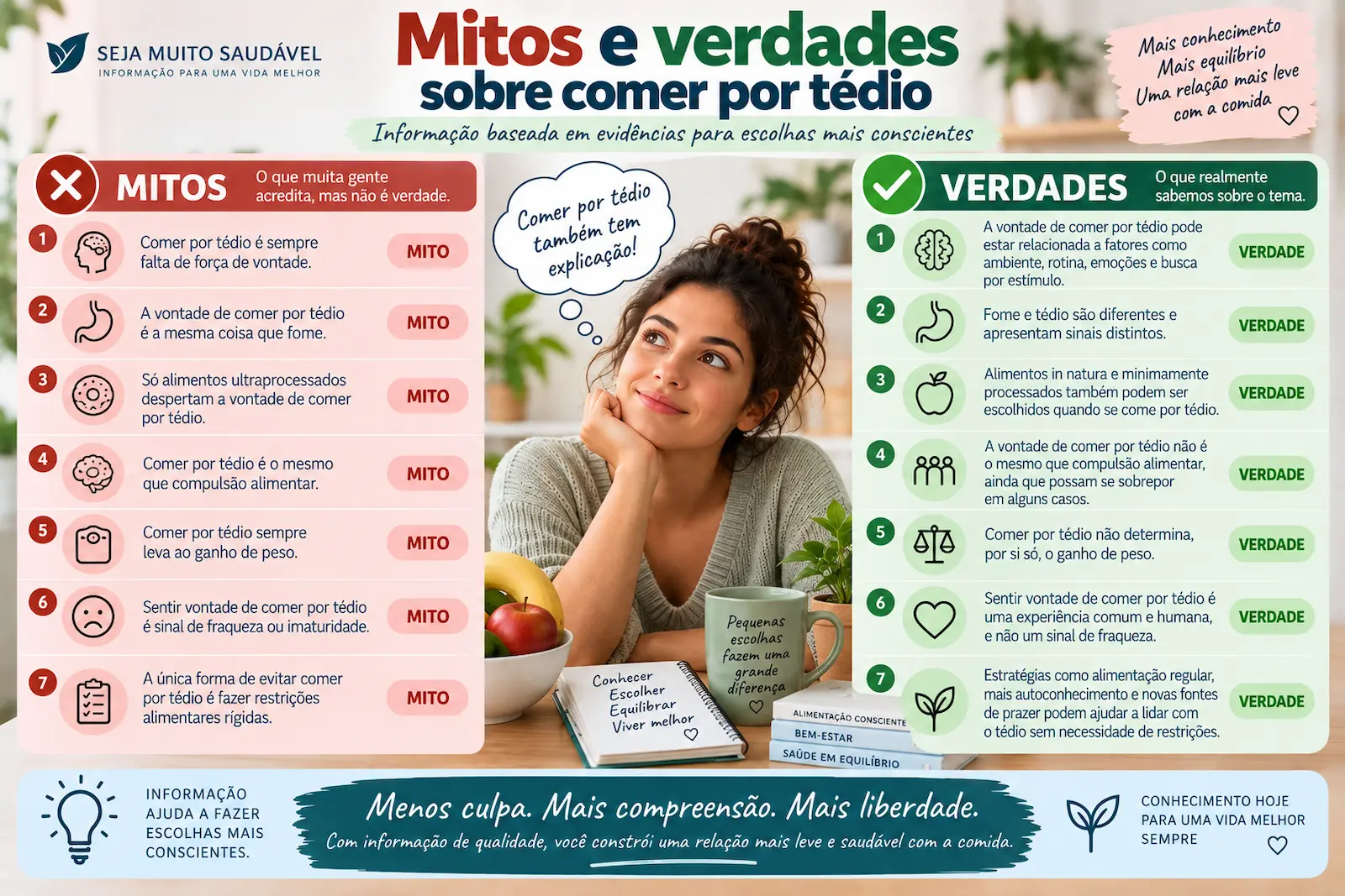 Mitos e verdades sobre comer por tédio