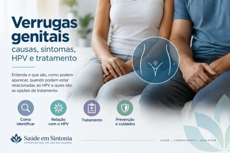 Verrugas genitais: causas, sintomas, HPV e tratamento