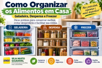 Como organizar os alimentos em casa: geladeira, despensa e freezer