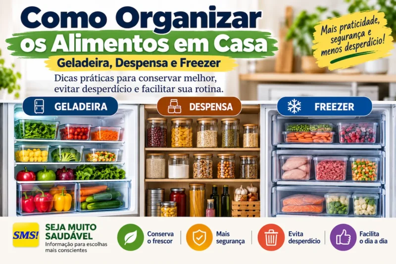 Como organizar os alimentos em casa: geladeira, despensa e freezer