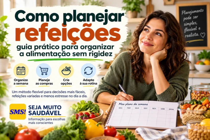 Como planejar refeições: guia prático para organizar a alimentação sem rigidez